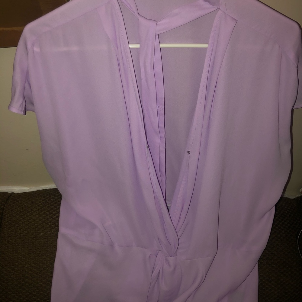 Lavender knot blouse